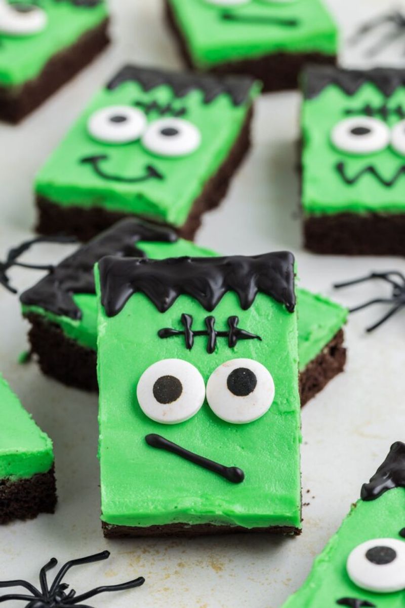 Frankenstein's Monster Mint Cookies