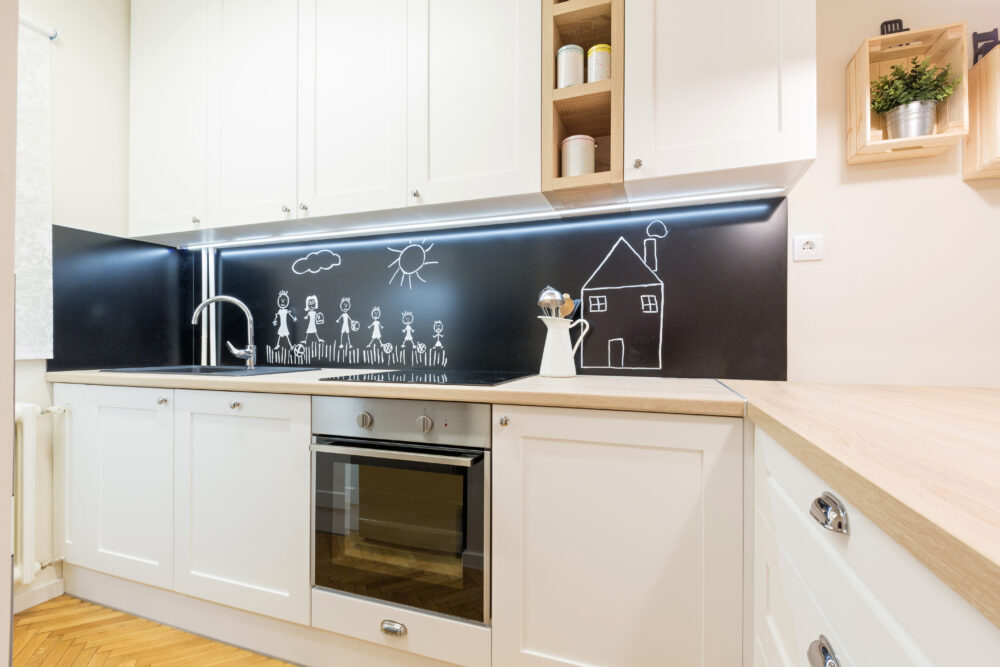 Chalkboard Paint Backsplash