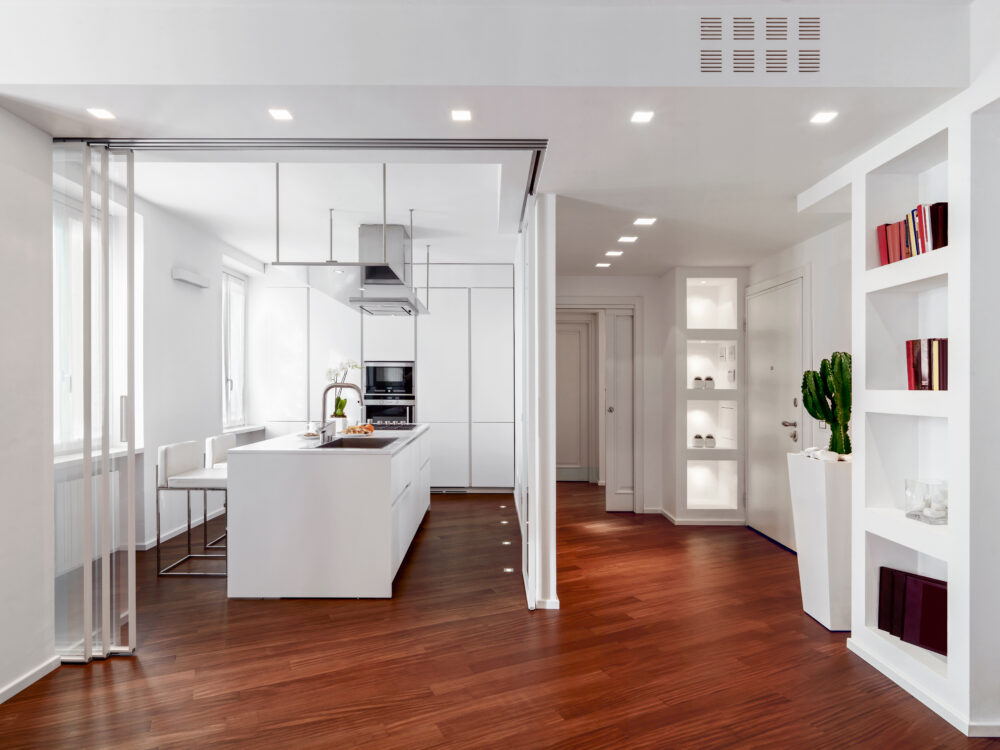 Hidden Galley Behind Sliding Doors