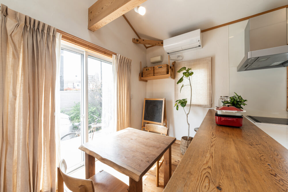 Galley Kitchen With Dining Nook