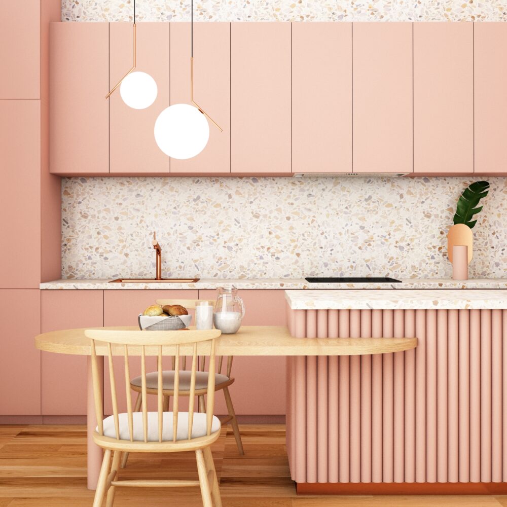 13 Kitchen Cabinet Paint Colors That May Create A Warm And Inviting Feel - Decor Hint Dusty Rose