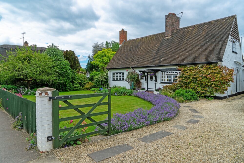 Fragrant Herbs Along Driveway Edges