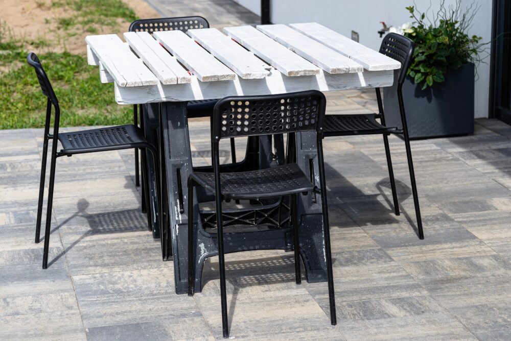 15 Wooden Pallet Upcycling Ideas That Could Be Worth Considering - Decor Hint Farmhouse-Style Dining Table