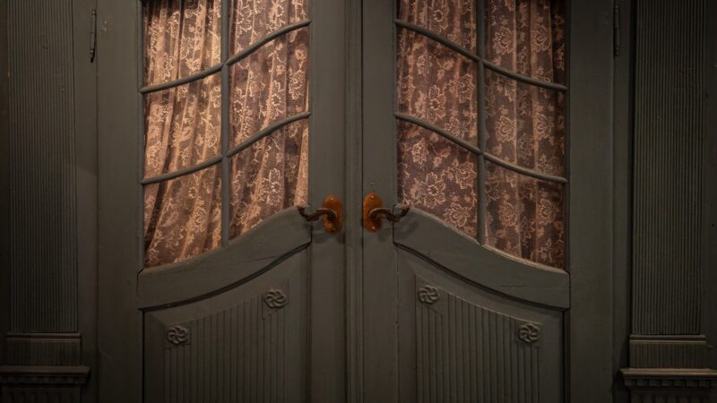 Patterned Fabric Panel Is A Design Trend That May Help Organize Built-In Storage Spaces