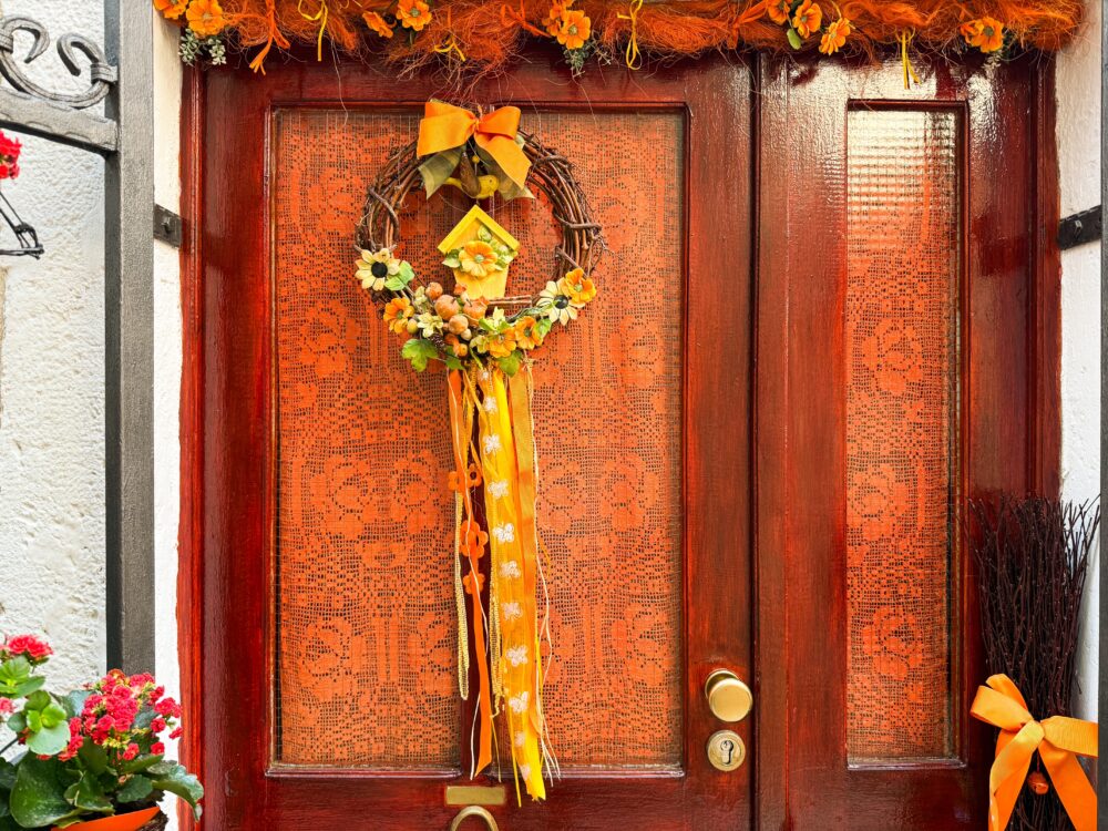 Fabric Scrap Or Ribbon Wreath