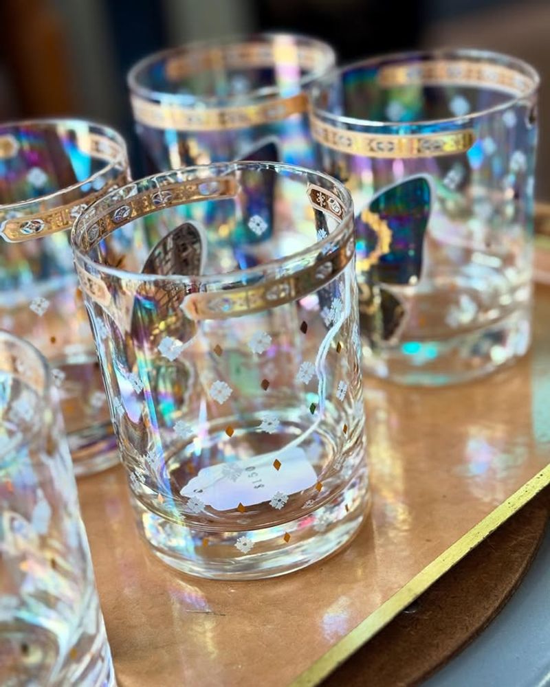 Iridescent Glassware Sets