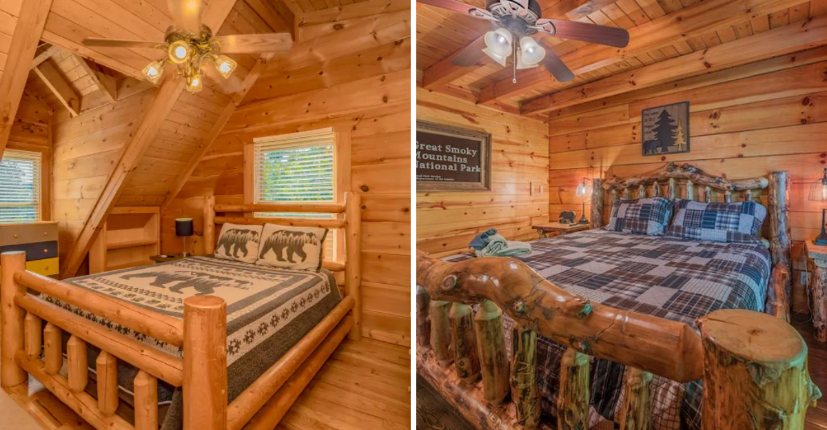 10 Tennessee Smoky Mountains Bedrooms With Warm Wood Tones - Decor Hint