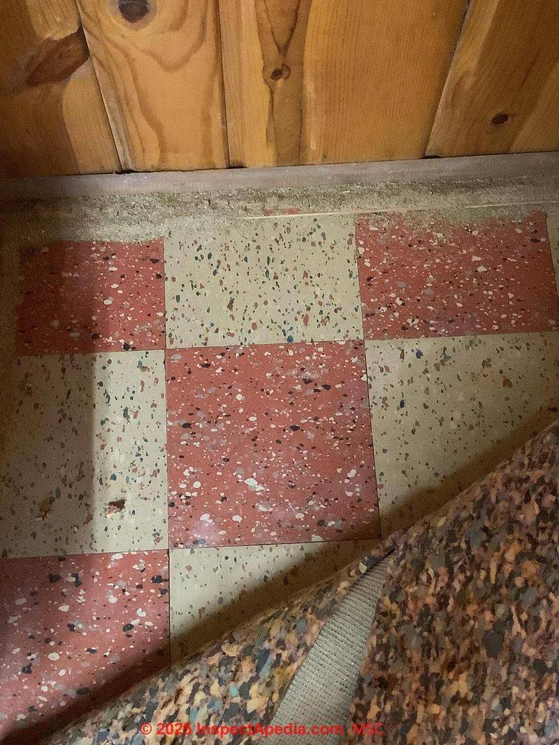Linoleum Sheets With Faded Patterns