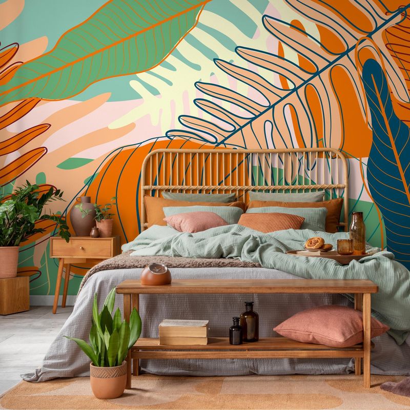 13 Miami Bedroom Trends That Prove Bold And Breezy Is Back For 2026 - Decor Hint Coral and Turquoise Color Blocking