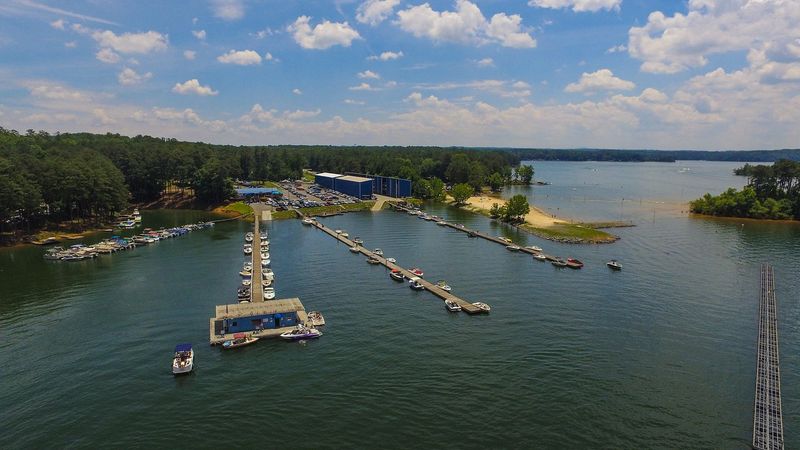 Enjoy These Georgia Restaurants Nestled By Scenic Lakes - Decor Hint Sunset Grill at Victoria Harbor Marina, Lake Allatoona
