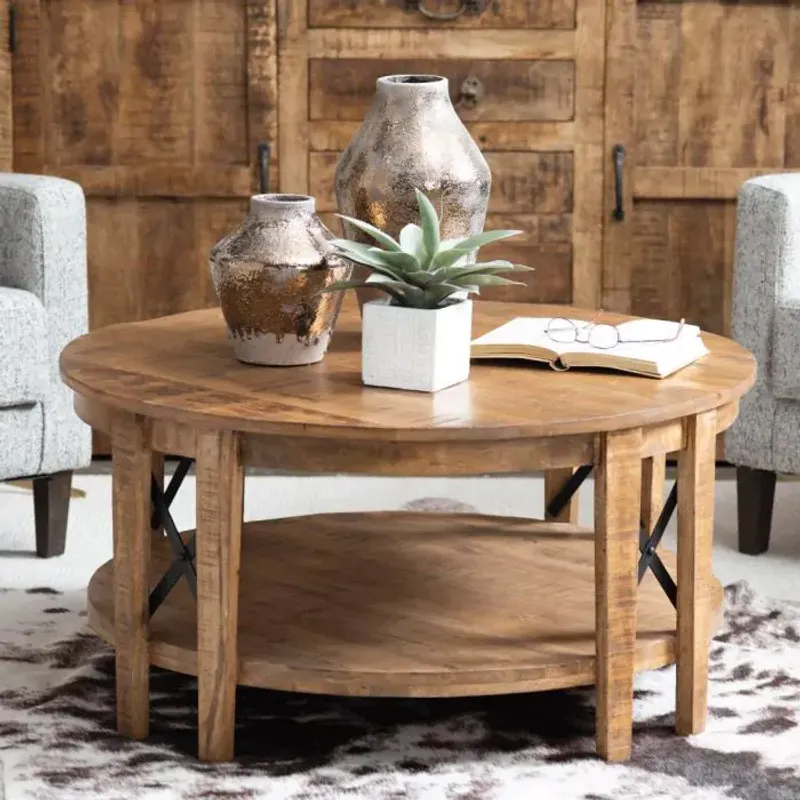 Two-Tiered Rustic Coffee Table