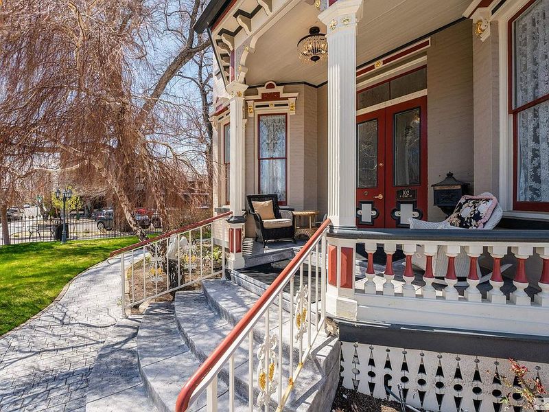 Nevada's 1876 Rinckel Mansion Shines With Gold And Hand-Painted Splendor - Decor Hint Exterior Features And Facade Details