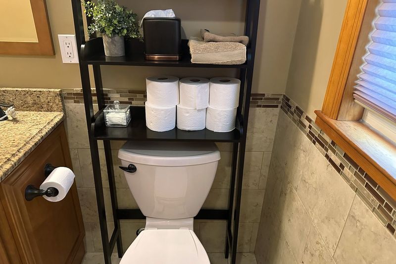 Arizona Experts Say These 10 Bathroom Storage Habits Are A No-Go - Decor Hint Storing Extra Toilet Paper On The Back Of The Toilet