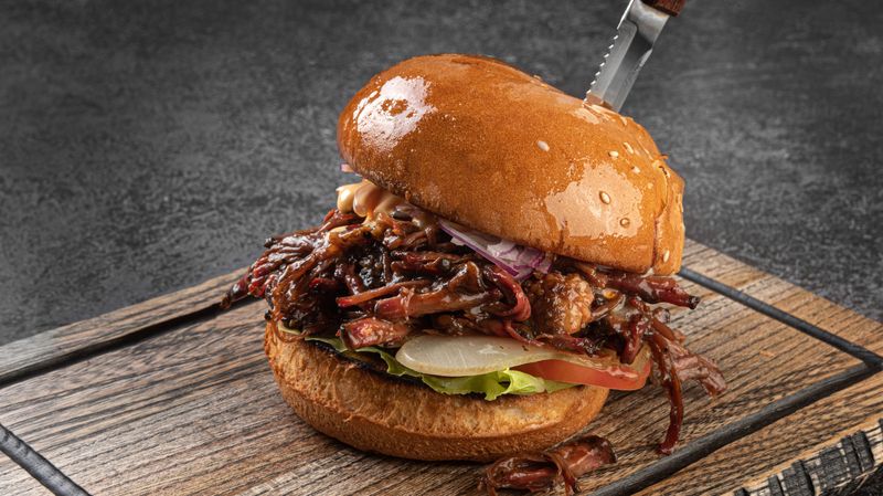 These Arizona Pork Tenderloin Sandwiches Are So Big, The Bun Doesn't Stand A Chance - Decor Hint Loaded With Bacon
