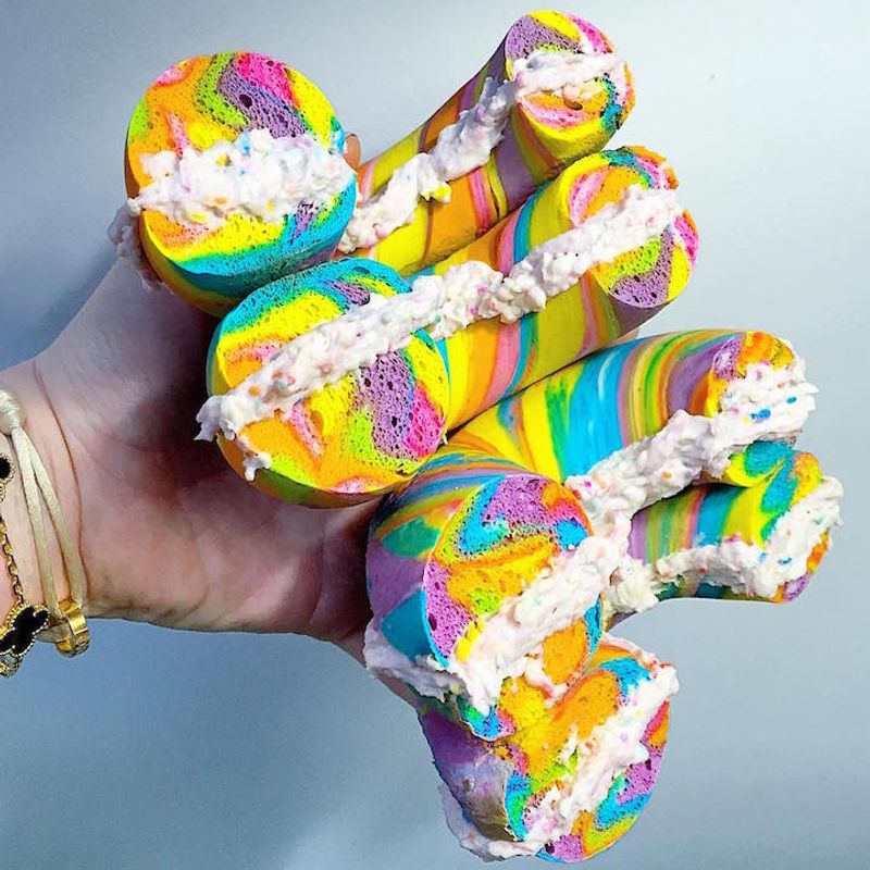 New York Foods Locals Can't Live Without - Decor Hint Rainbow Bagel