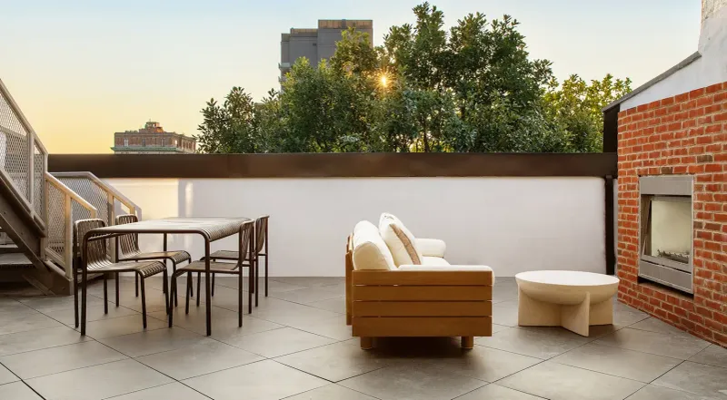 Rebuilt Brooklyn, New York Mansion Listed For Record $22 Million - Decor Hint Roof Deck & Views: Skyline, Bridge & Horizon