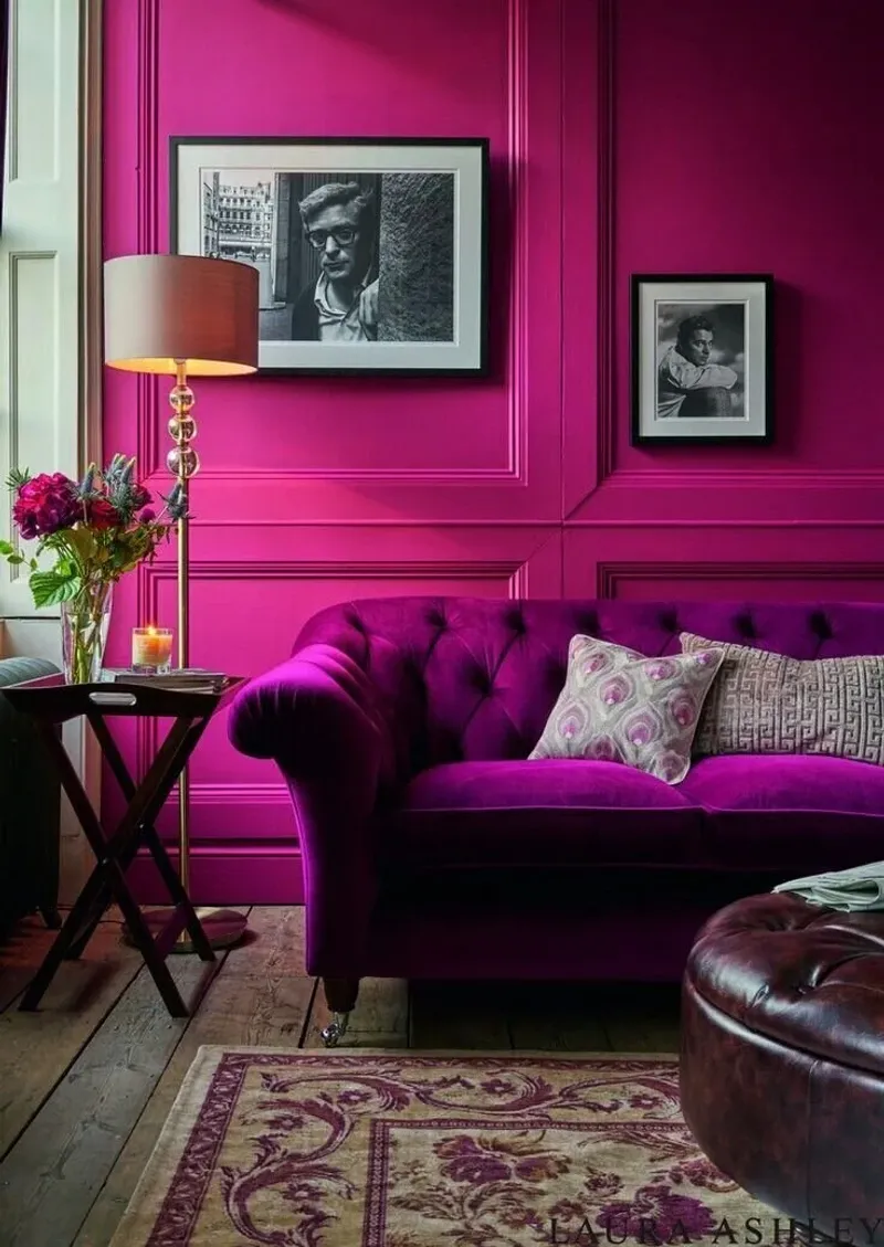 12 Louisiana Sofa Colors Falling Out Of Style This Year - Decor Hint Hot Magenta