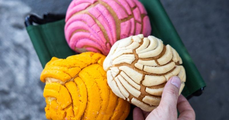Conchas from La Mascota Bakery