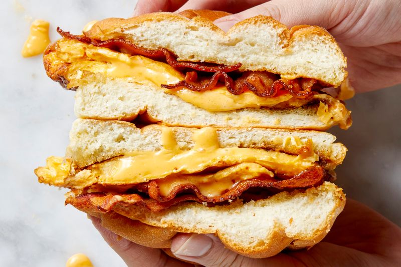 10 Foods New York Perfected And 10 California Redefined - Decor Hint Bacon, Egg & Cheese On A Roll