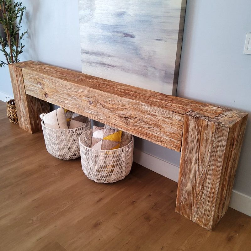 Weathered Wood Console Tables