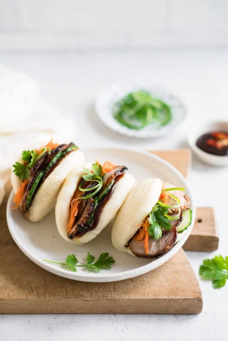 Crispy Duck Confit Bao Buns