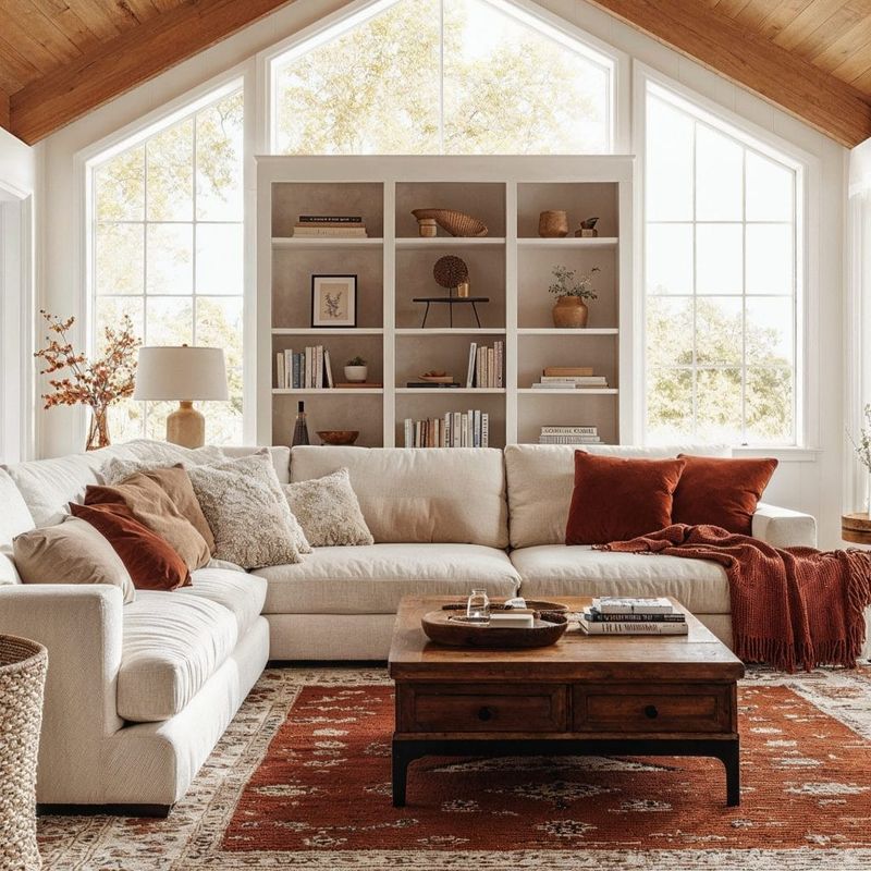 Autumn Home Decoration Ideas For Homes In New York - Decor Hint Layered Rugs for Extra Warmth