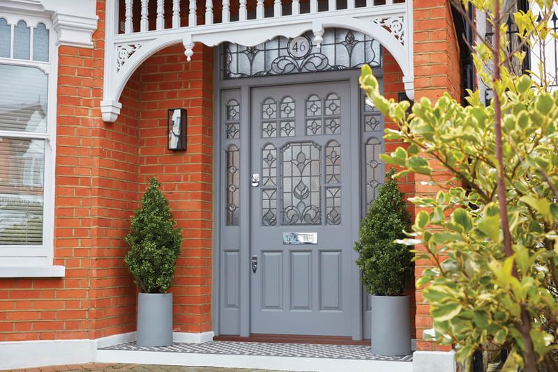 Stained-Glass Accent Door
