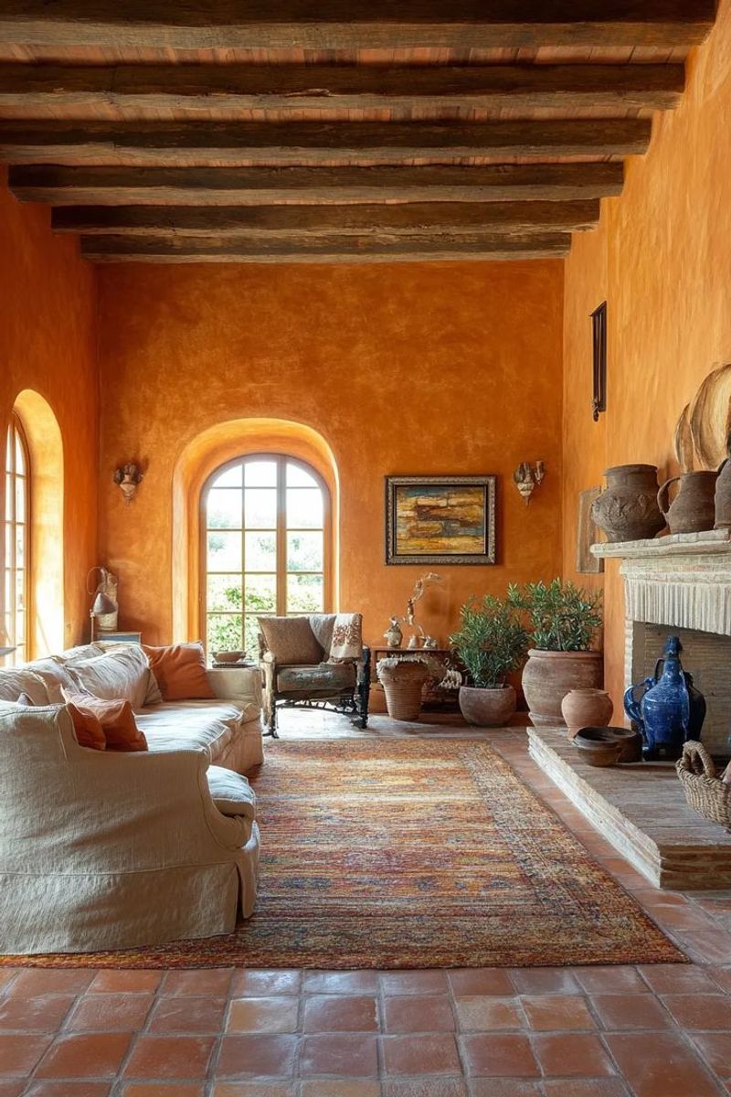 11 California Paint Colors That Date Living Rooms - Decor Hint Terracotta Overload