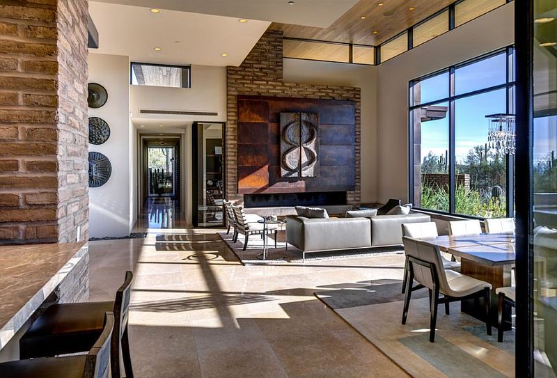 Exposed Adobe Or Stucco Walls