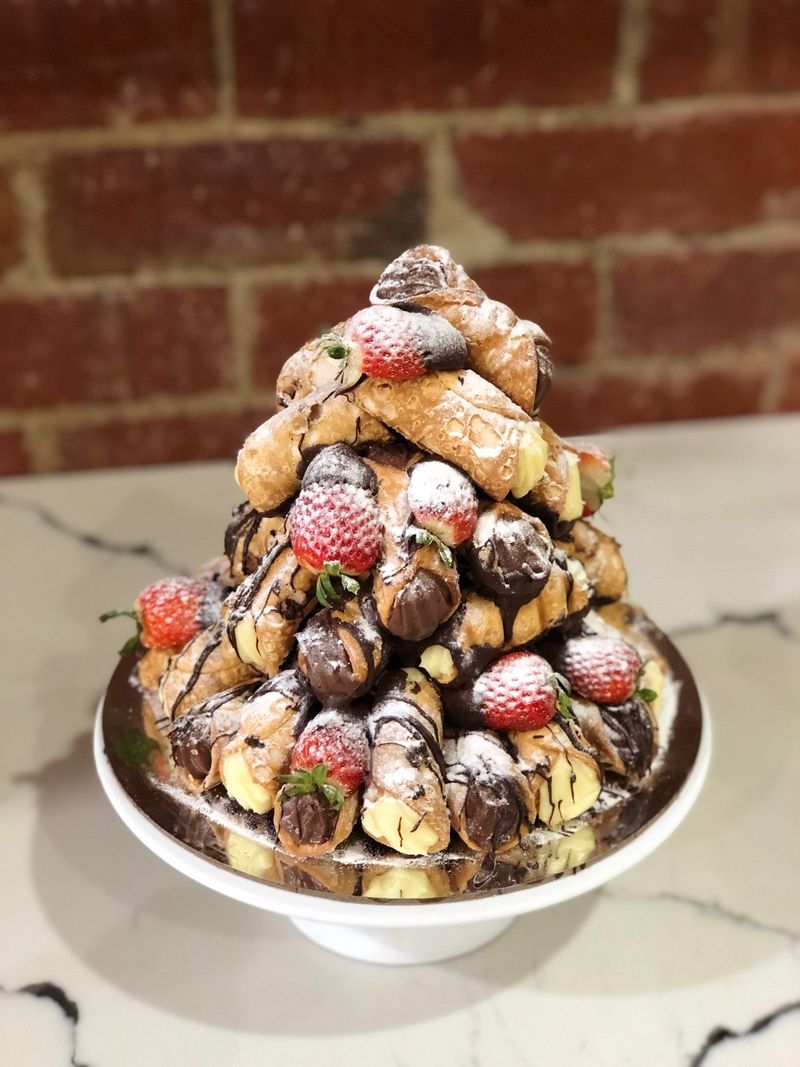 Russo's Candy Apple Cannoli Tower