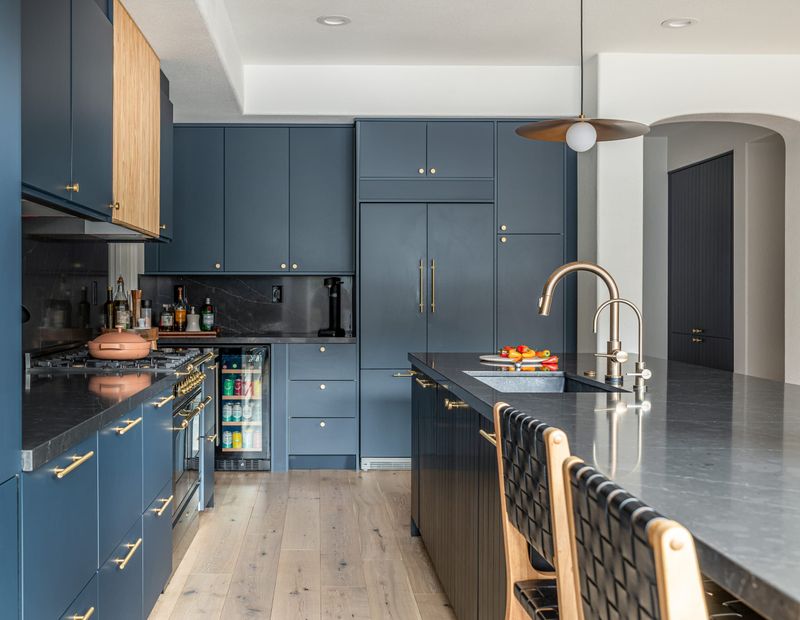 Overly Dark Kitchen Cabinets