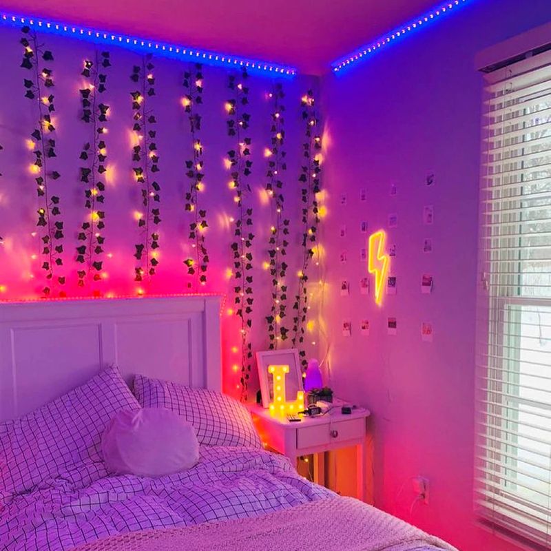 13 Miami Bedroom Trends That Prove Bold And Breezy Is Back For 2026 - Decor Hint Vibrant Neon Accent Lighting