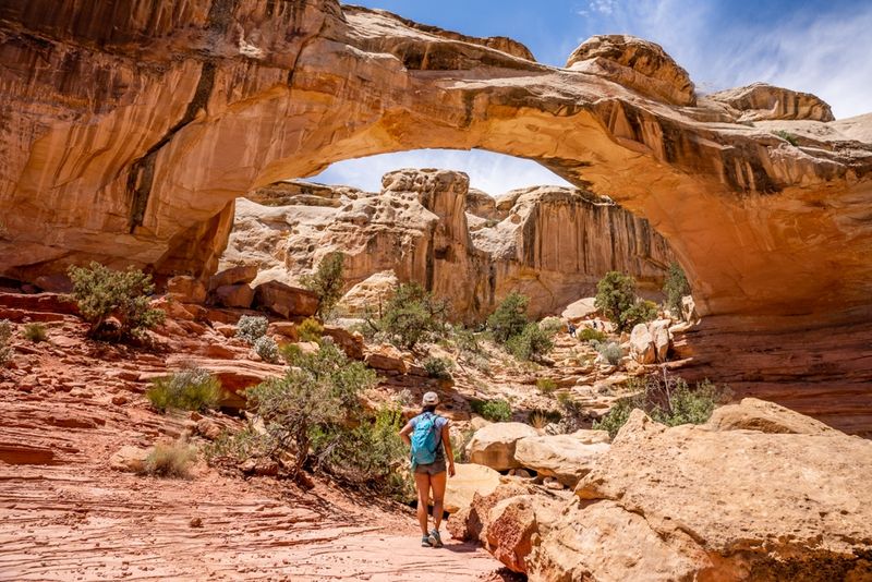 Trails In Utah That Show Why Hiking Here Is Unforgettable - Decor Hint Hickman Bridge Trail in Capitol Reef National Park