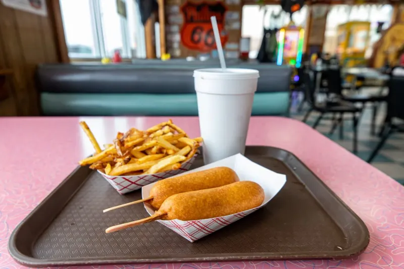 13 Illinois Sandwich Joints Serving Crispy Perfection - Decor Hint Cozy Dog Drive In in Springfield