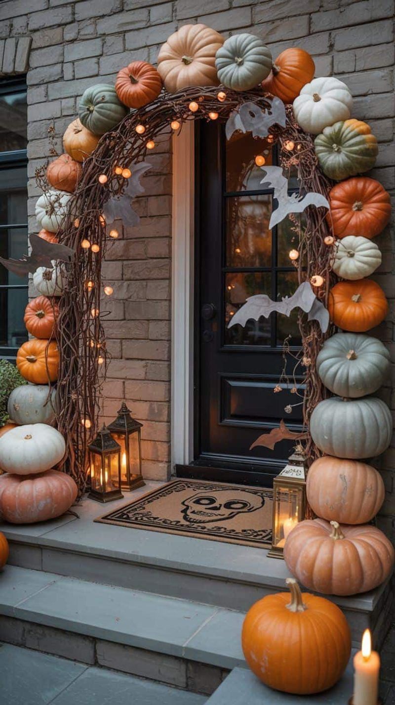 Haunted Lantern Archway Framing The Doorway