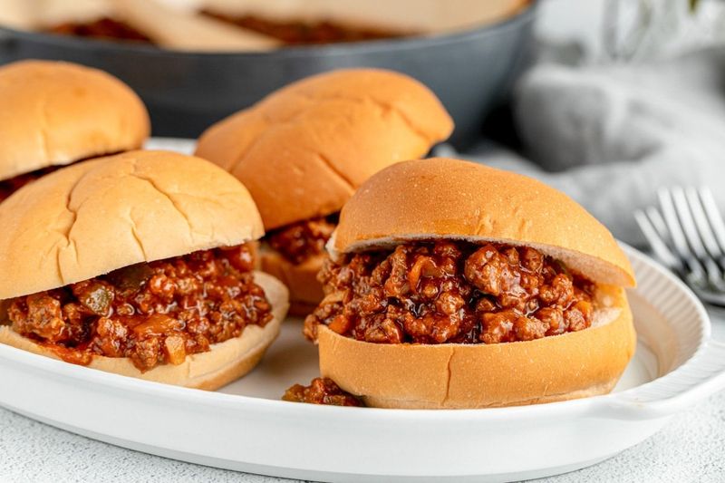 Sloppy Joes on White Bread