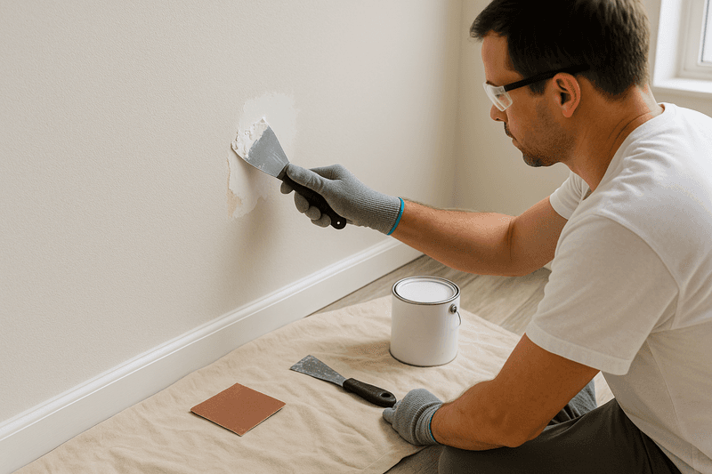 Skipping Proper Paint Prep and Leaving Visible Imperfections