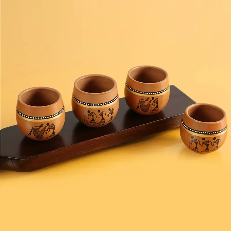 Aromatic Masala Chai Served In Clay Cups