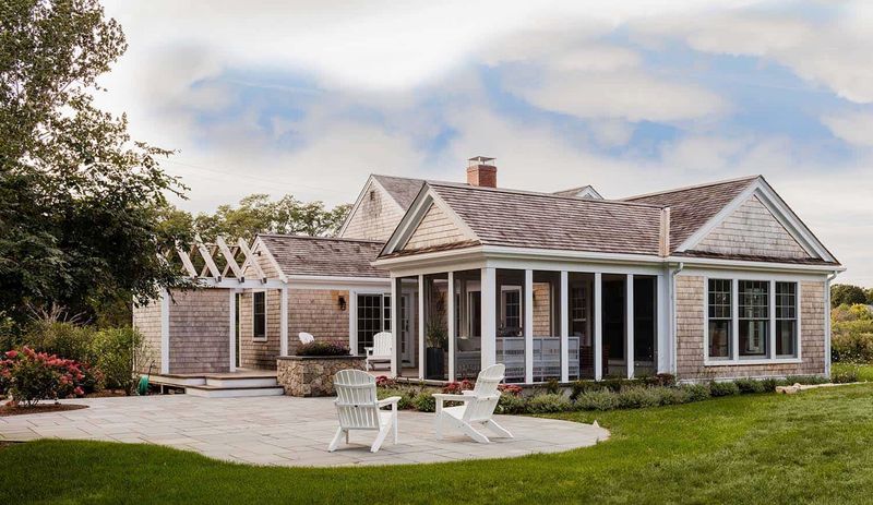 Nautical Blue Porch with Rope Accents