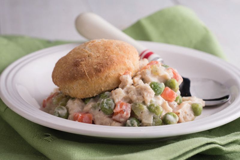 School Cafeteria Chicken Pastry