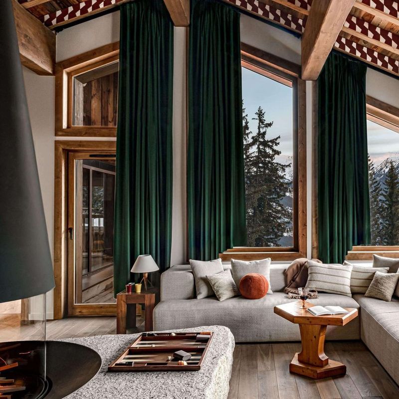 Heavy Curtains in Rich, Dark Fabrics