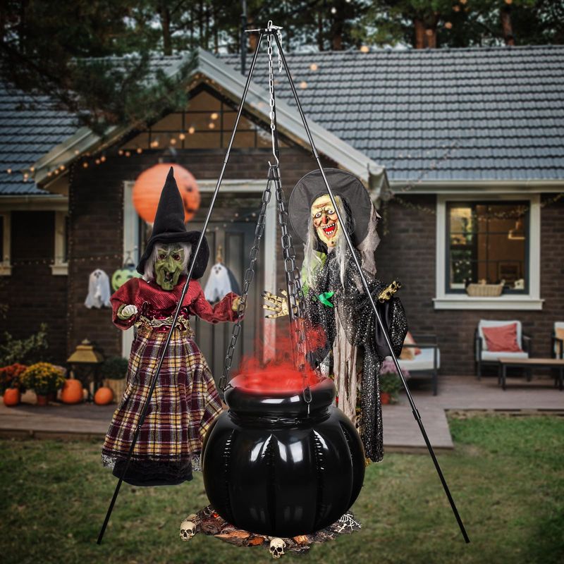 Texas Homeowners Go All Out With These Creepy Yard Displays - Decor Hint Witch's Potion Garden