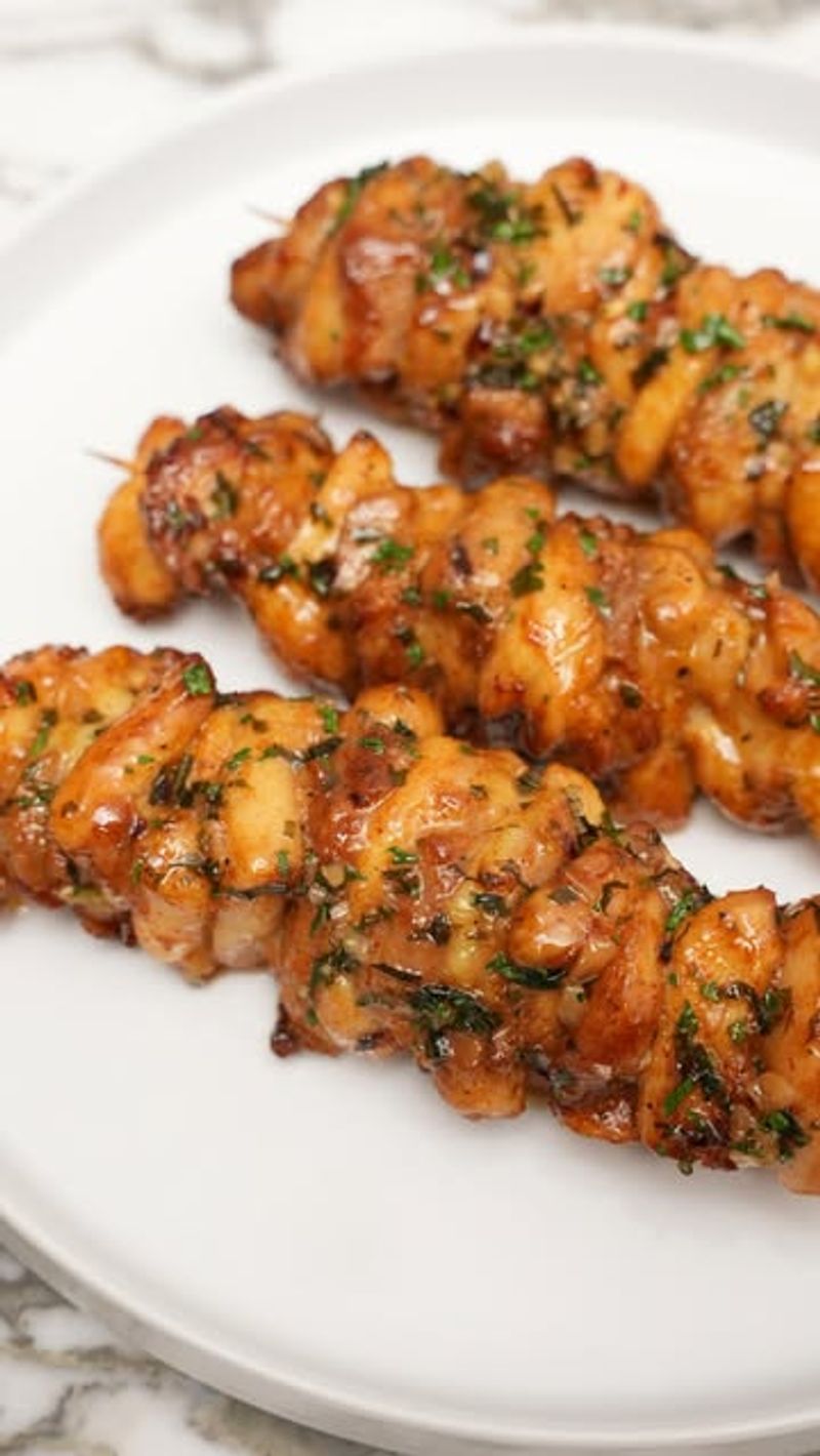 Grilled Cacio e Pepe Chicken Skewers