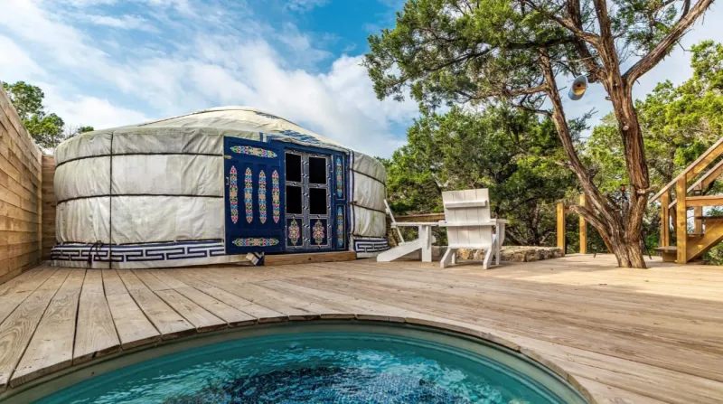 20 Epic Texas Glamping Spots That Are Anything But Roughing It - Decor Hint Yurtopia, Wimberley