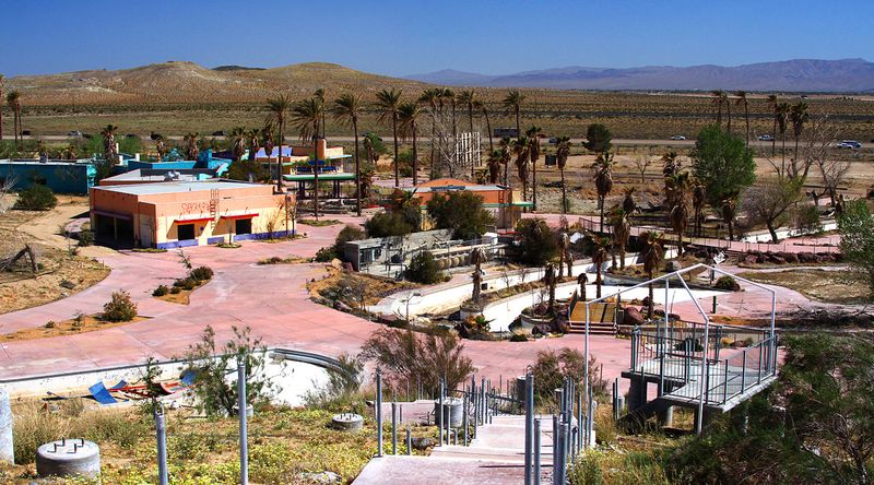 10 Forgotten Funlands In New Mexico Slowly Fading Beneath The Desert Sky - Decor Hint Western Playland's Original Waterslide Complex