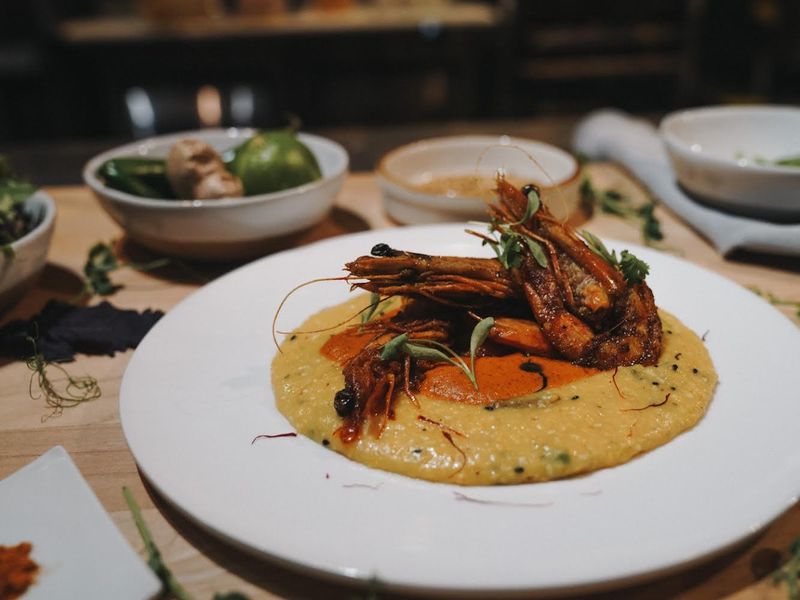 Bourbon Butter Shrimp & Grits