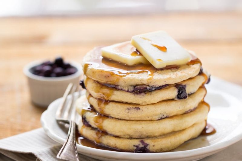Miss Lyndonville Diner's Sourdough Blueberry Pancakes