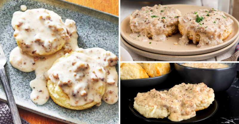 Easy North Carolina Favorite With Sausage Gravy And Biscuits