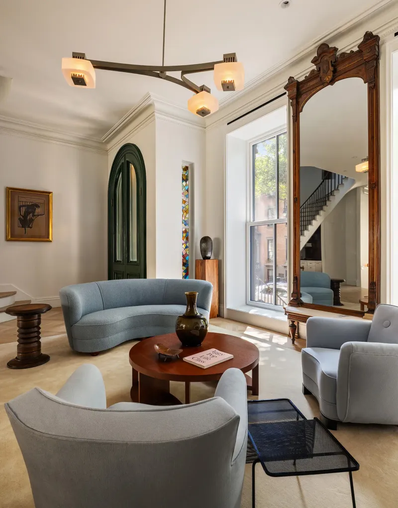 Rebuilt Brooklyn, New York Mansion Listed For Record $22 Million - Decor Hint Parlor & Living Spaces: Multi-Level Openings