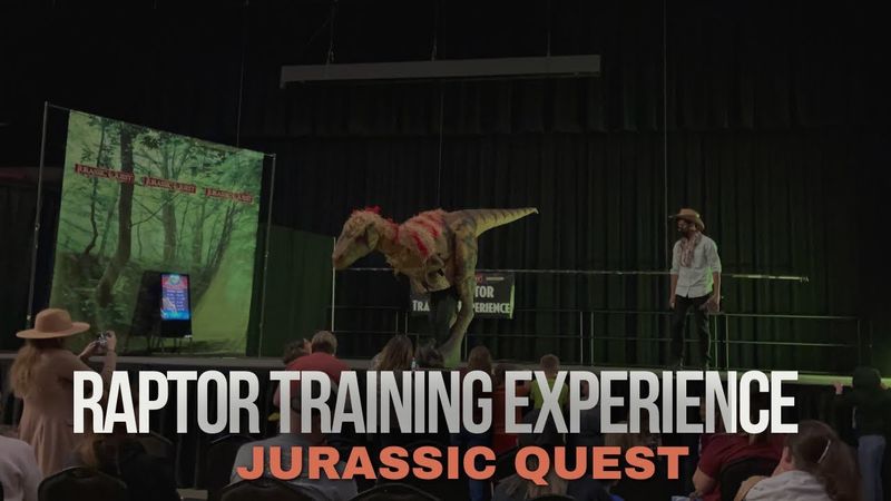 Join The Jurassic Quest “Raptor Training” Experience
